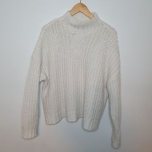 Aerie off White Mock Neck Sweater Size M